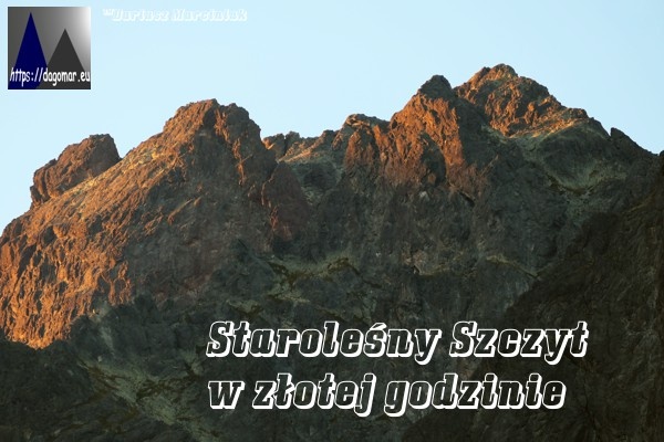 Staroleśny Szczyt w złotej godzinie